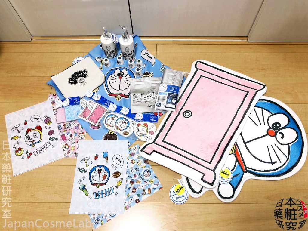 [日本藥粧研究室蒐雜貨]平價小叮噹哆啦A夢雜貨都在3COINS~ドラえもん in 3COINS單一商品150~500日圓喔～DORAEMON in 3COINS